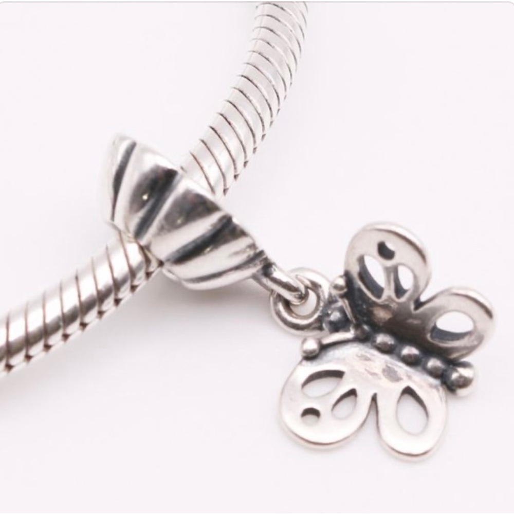 Authentic Pandora Friends Forever Butterfly Dangle Charm